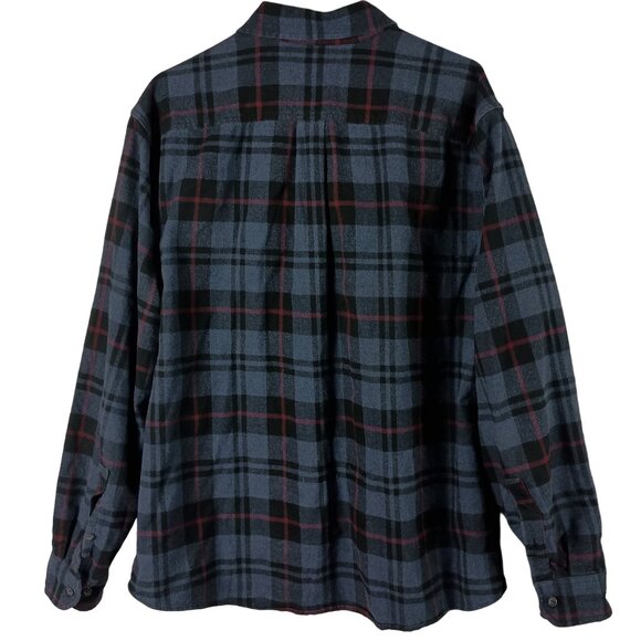 Eddie Bauer Mens XL Classic Fit Plaid Flannel Shirt Long Sleeve Button Down - Picture 4 of 4